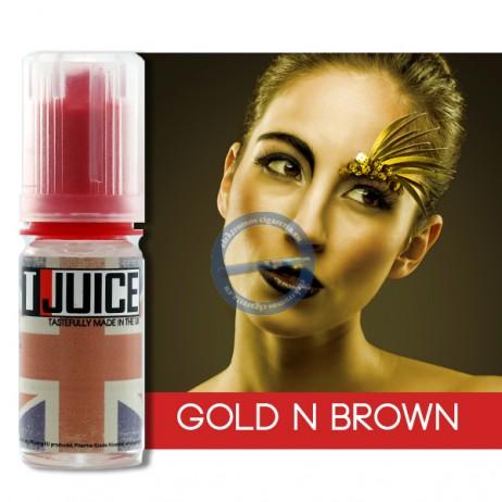 T-Juice  Gold n Brown e e liquid aroma