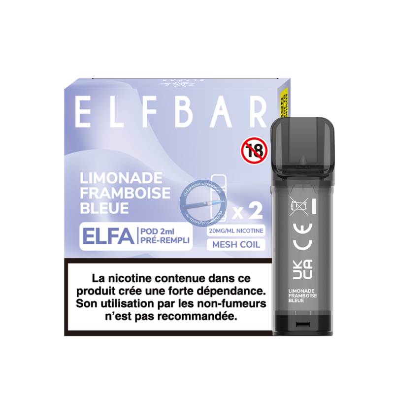 Elf Bar ELFA 2ml 20mg Limonade Framboise Bleue