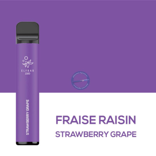 ElfBar - 1500 Strawberry Grape (Fraise Raisin) 4,8ml 00mg