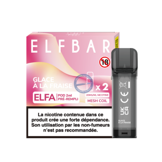 Elf Bar ELFA 2ml 20mg Glace à la Fraise